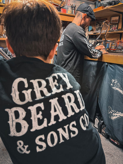 Kids Heritage Long Sleeve Tee | Greybeard & Sons | Unisex