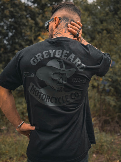 Whiskey Bones Black on Black Tee | Greybeard & Sons | Unisex