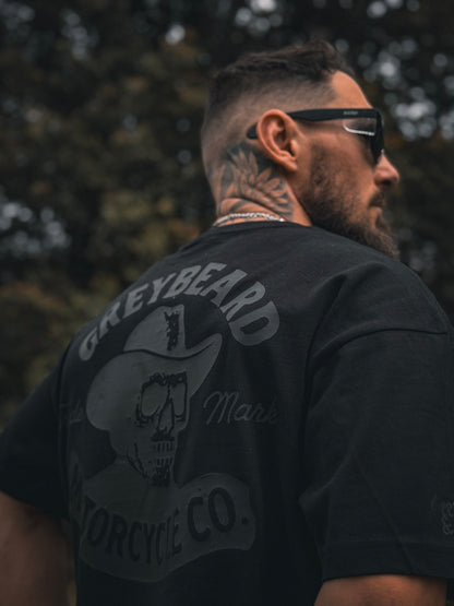 Whiskey Bones Black on Black Tee | Greybeard & Sons | Unisex