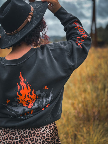 Fear The Fearless Ladies Crew Neck | Greybeard & Sons