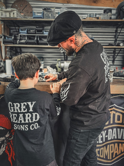 Kids Heritage Long Sleeve Tee | Greybeard & Sons | Unisex