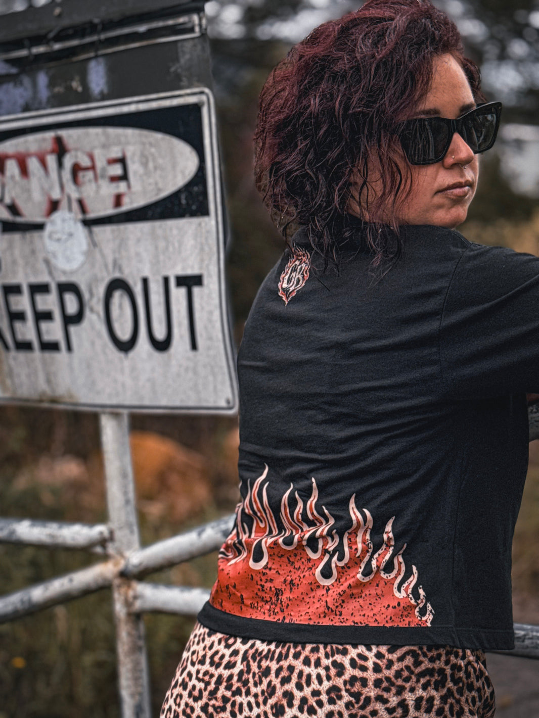 Hellbound Ladies Crop Tee | Greybeard & Sons