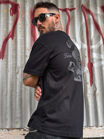 Whiskey Bones Black on Black Tee | Greybeard & Sons | Unisex