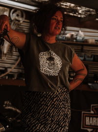 The Graveflower ladies vintage tank by Greybeard & Sons