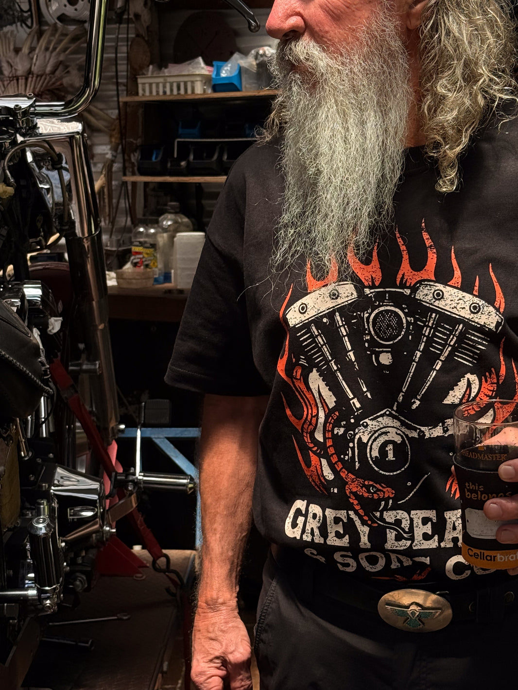 The Shovelhead Tee | Greybeard & Sons | Unisex