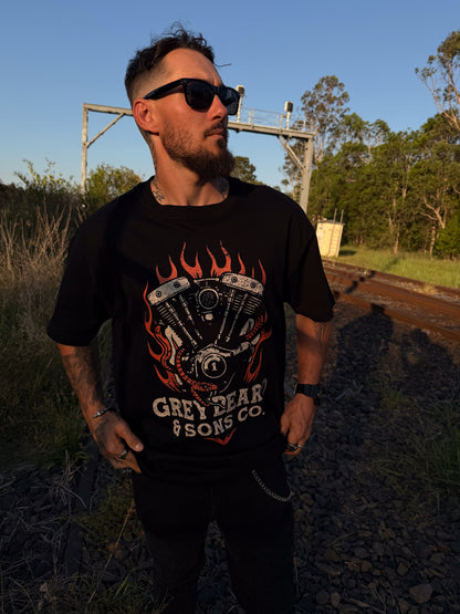 The Shovelhead Tee | Greybeard & Sons | Unisex