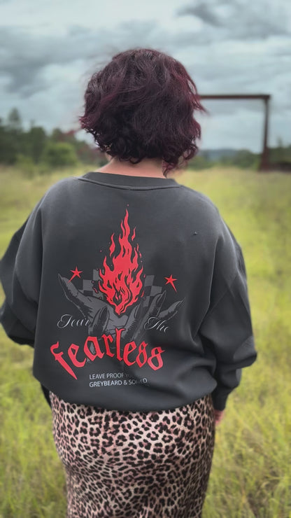 Fear The Fearless Ladies Crew Neck | Greybeard & Sons